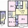 グリーンコート柿内 3LDKの間取り
