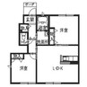 シャーメゾンエムズI番館 2LDKの間取り