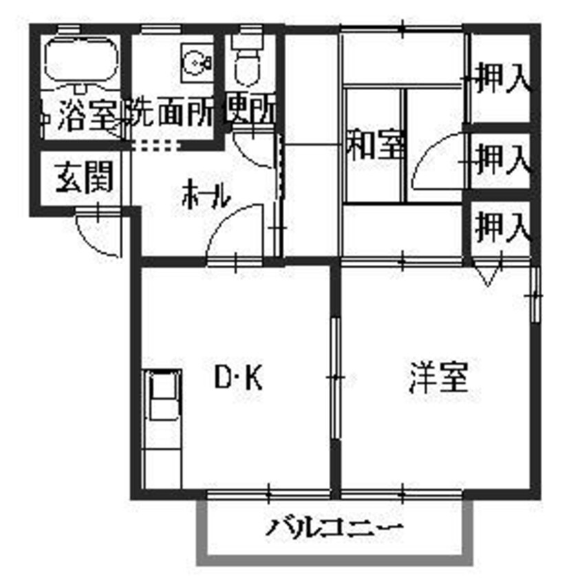 間取図 ディアス今宿