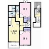 アウローラ 2LDKの間取り