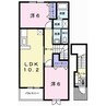 アルコバレーノⅡ 2LDKの間取り