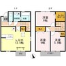 オークスコート西新在家　Ａ棟 3LDKの間取り