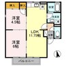 シャトルＳ 2LDKの間取り