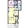 エレガンテ・フィオーレ 1LDKの間取り