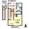 ダリア　B棟 1LDKの間取り