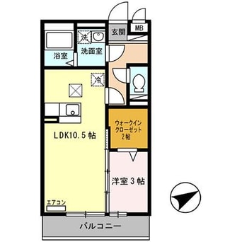 間取図 セジュール東阿保　A棟