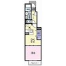 アルモニ 1DKの間取り