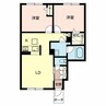 ラ　グリシーヌ姫路南 2LDKの間取り