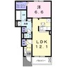 サングレイスＡ 1LDKの間取り