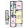 ホワイトローズ 2LDKの間取り