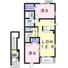 アン・グランジェ 2LDKの間取り
