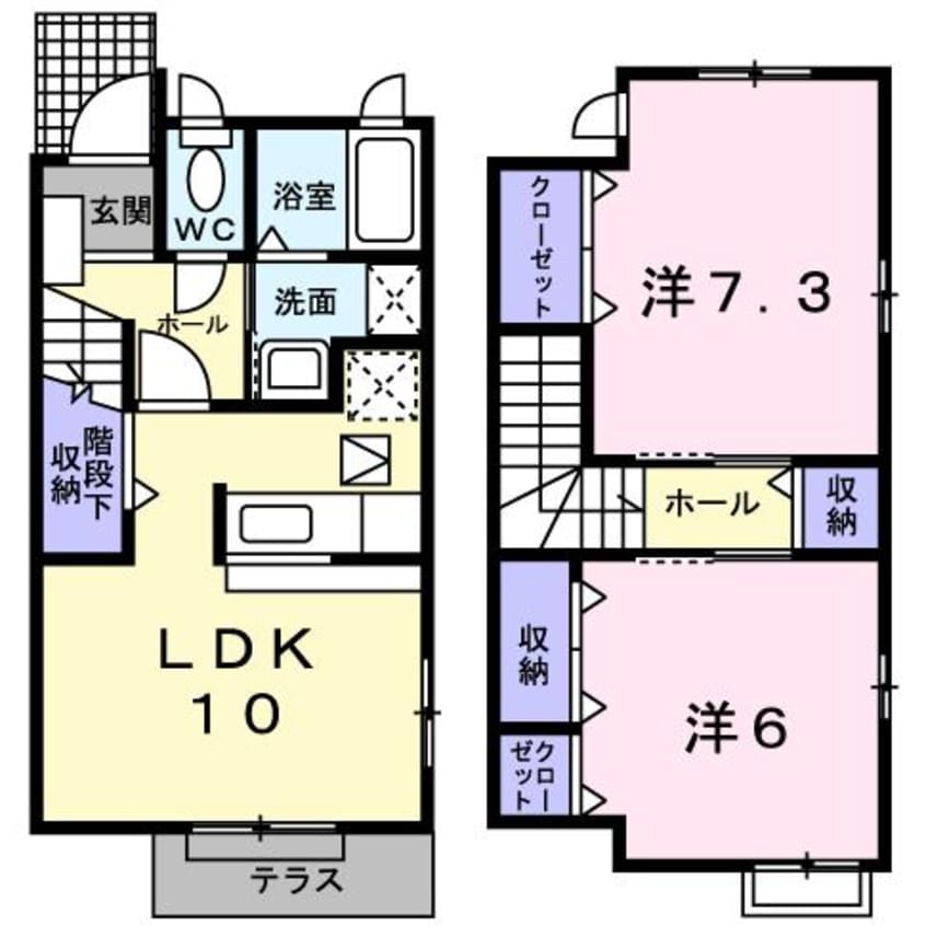 間取図 ラ・ペッシェS