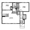 メゾン・ドゥ・エムズ 2LDKの間取り