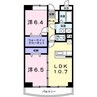 ラフォーレ東山 2LDKの間取り