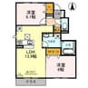 ロイヤルハイツ辻井 2LDKの間取り