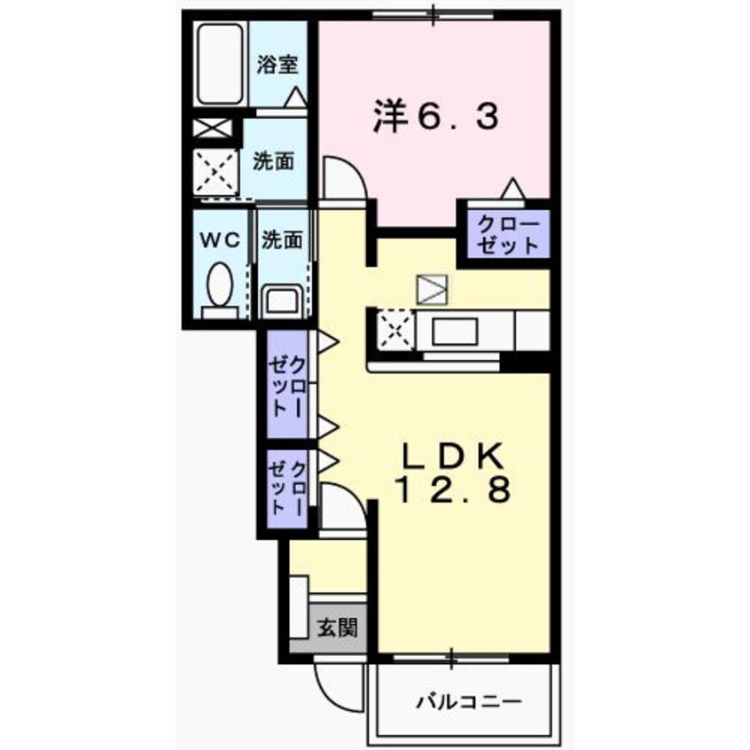 間取図 ハピネス　香呂