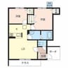 ヴィラ・グレイスフルC 2LDKの間取り