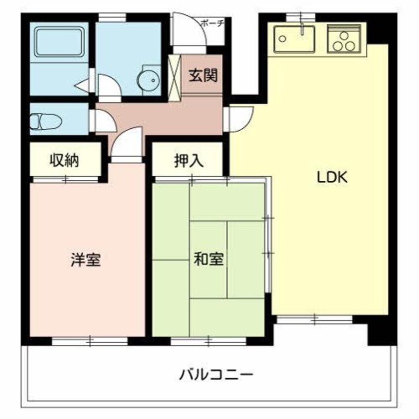 間取図 フレンドM東山