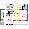 ロックロード 2LDKの間取り