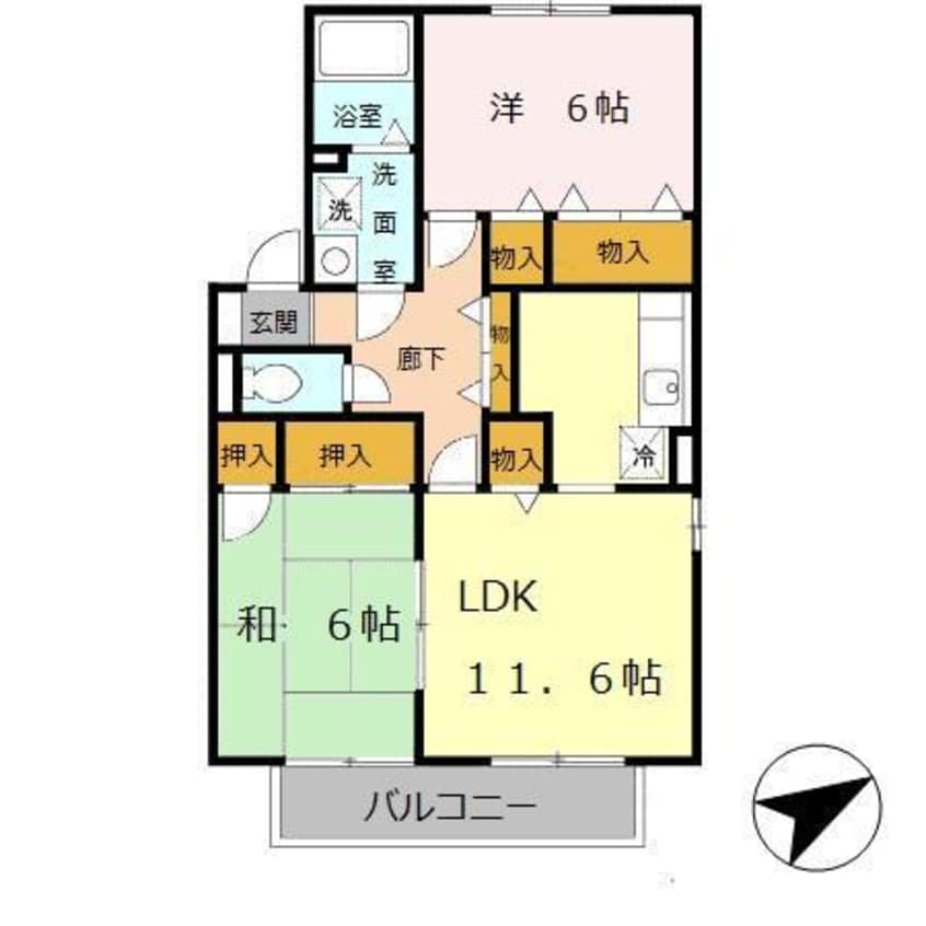 間取図 メゾンリトルビレッジ