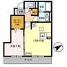 エスポワール北原 1LDKの間取り