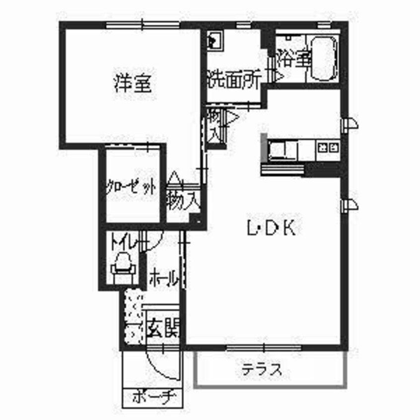 間取図 シャーメゾン今宿Ｂ