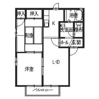 間取図 フレグランス小川B