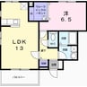 グランペール古賀 1LDKの間取り