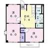 ブルースカイ今宿 3DKの間取り
