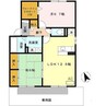ベルメゾンB 2LDKの間取り