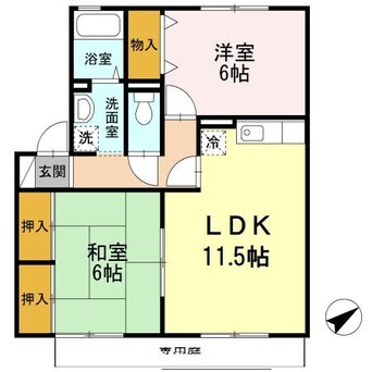 間取図 エスポワール　1棟