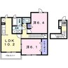 ライラック　グレース 2LDKの間取り