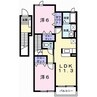 ブリランテ　トレ 2LDKの間取り