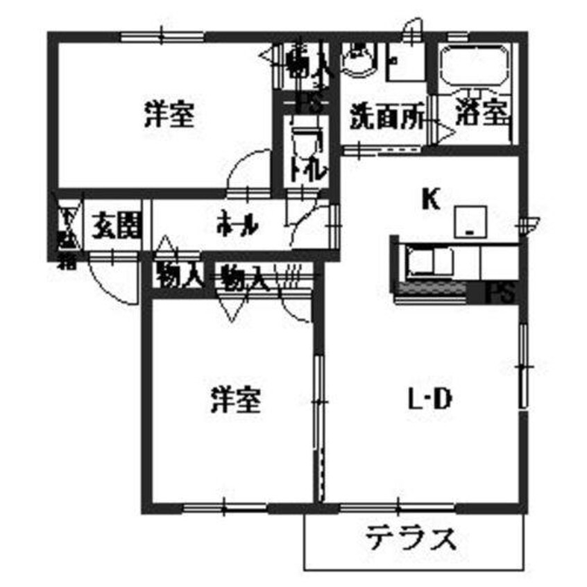 間取図 シャーメゾン白国