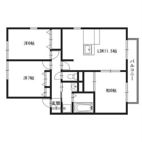 間取り図 アベニュー御立B