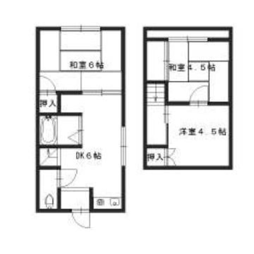 間取図 土山3丁目貸家