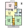 ビラ国分寺　A棟 3DKの間取り