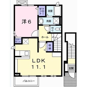 間取図 フラン北条