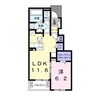 さざんか 1LDKの間取り