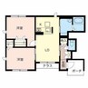 フォレスタ　ヴィラ 2LDKの間取り