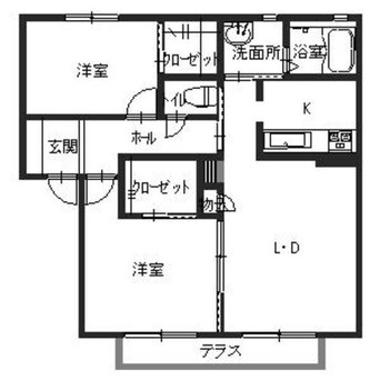 間取図 カルムリー溝口駅前