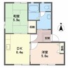 シャーメゾン七種A 2DKの間取り