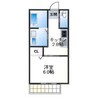 SKハイツ 1Kの間取り