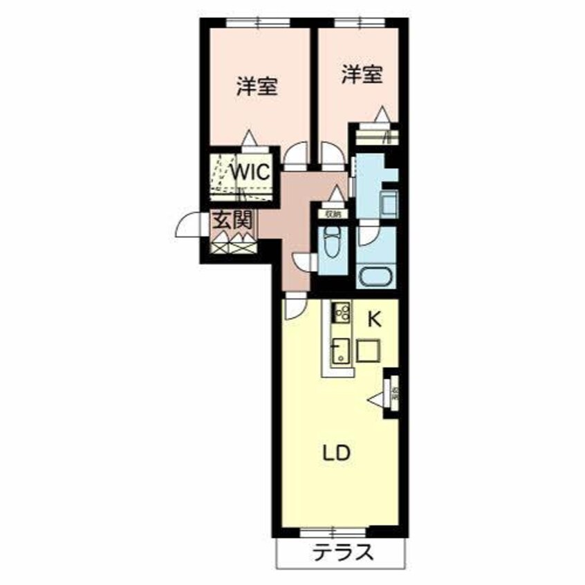 間取図 シャーメゾン城北伊伝居