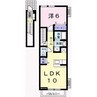 クワイエット　アベニュー 1LDKの間取り