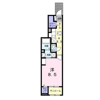 間取図 ヴァンベール田寺A