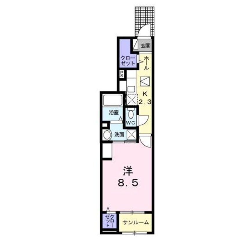 間取図 ヴァンベール田寺A