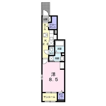 間取図 ヴァンベール田寺A