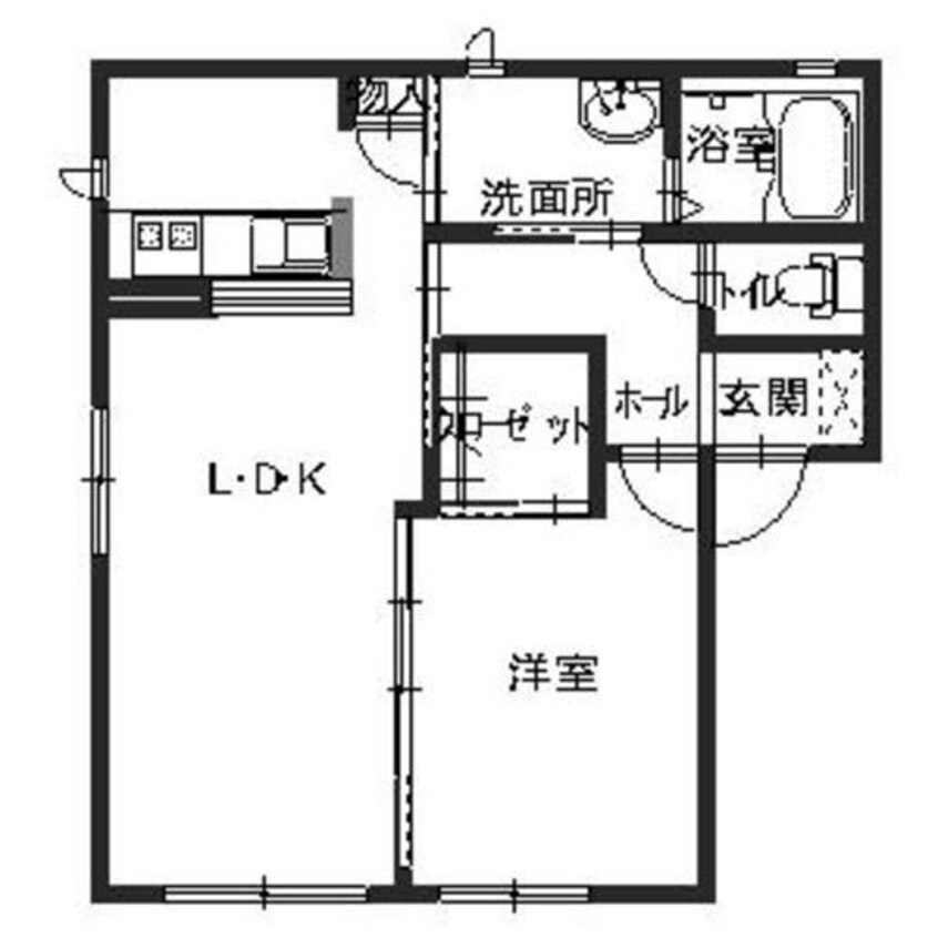 間取図 シャーメゾンかみや　B