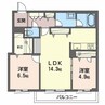 クロスウェル 2LDKの間取り